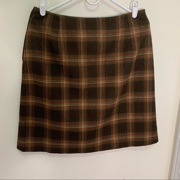 Jessica Sports Vintage Wool Blend Plaid Mini skirt Size large - Picture 13 of 13